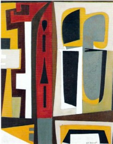 Male and Female 1954 by Will Barnet