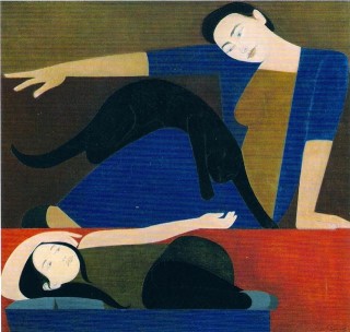 The Blue Robe 1962 by Will Barnet