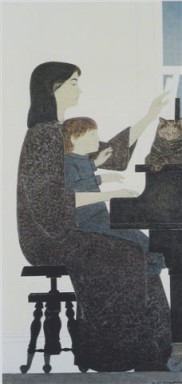 The Lesson 1984 by Will Barnet