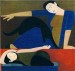 The Blue Robe 1962 by Will Barnet