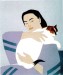Woman and White Cat 1971 by Will Barnet
