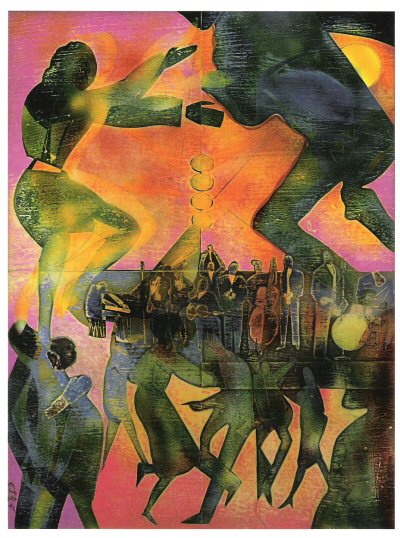 Romare Bearden, Off The Blues , at The Savoy, 1974..jpg