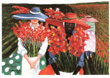 Jonathan Green, Gladiolus Harvest, 1992.jpg