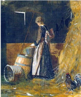 Fresh Eggs 1874 by Winslow Homer