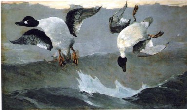 Right and Left 1909 by Winslow Homer