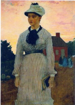 The Red School House 1873 by Winslow Homer