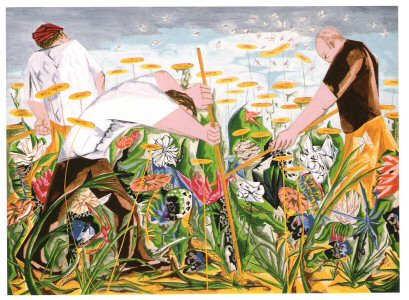 J.L. In The Garden, 1950..jpg