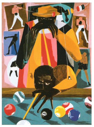 J.L. The Cue and The Ball ,1956..jpg