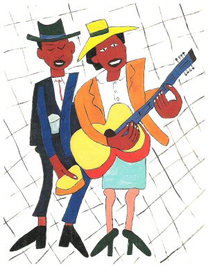 W.H.Thomson. Street Musicians, 1940..jpg