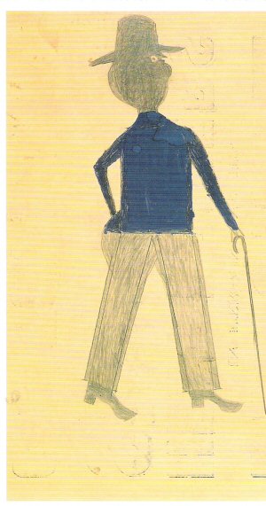 Bill Traylor, Men in Blue Shirt, 1939-42.jpg