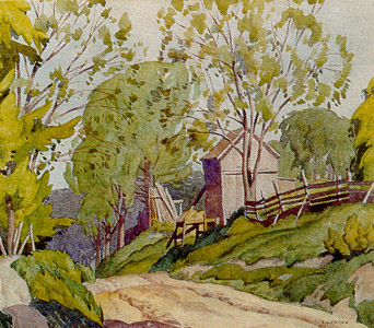 A.J.Casson, Spring, Lasky.Art card..jpg