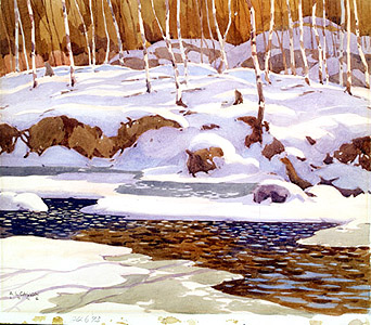 A.J.Casson,Winter on the Don.3 stars..jpg