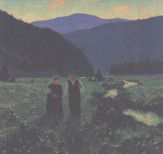 Clarence Gagnon,The Betrohal, 5 X 7 inches art card..jpg