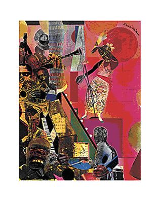 The Blues by Romare Bearden