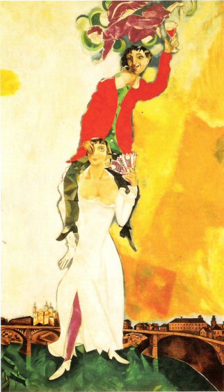 Marc Chagall, Double-portrait with a glass of wine, 1917-191.jpg