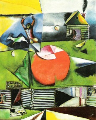 Marc Chagall, Russian village under the moon, 1911.jpg