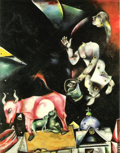 Marc Chagall, To Russia , Asses and Others, 1911.jpg