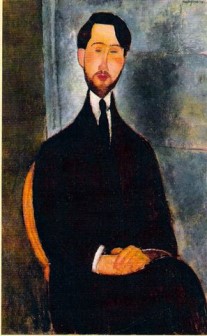 Leopold Zborowski 1919 by Amedeo Modigliani