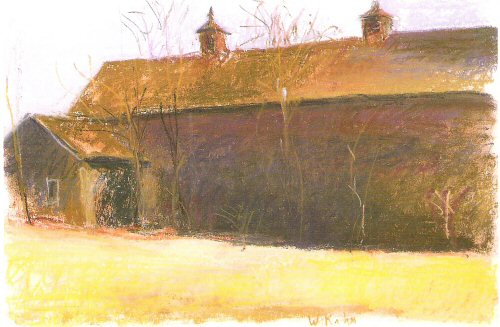 Wolf Kahn,  Barn Near the Golf Club .jpg
