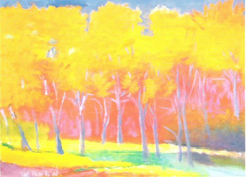 Wolf Kahn, High Intensity Landscape,  1998..jpg