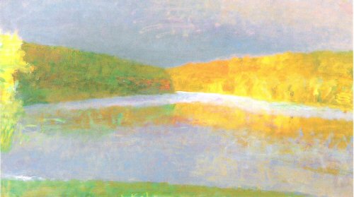 Wolf Kahn, Imaginary Shoreline III, 1989..jpg