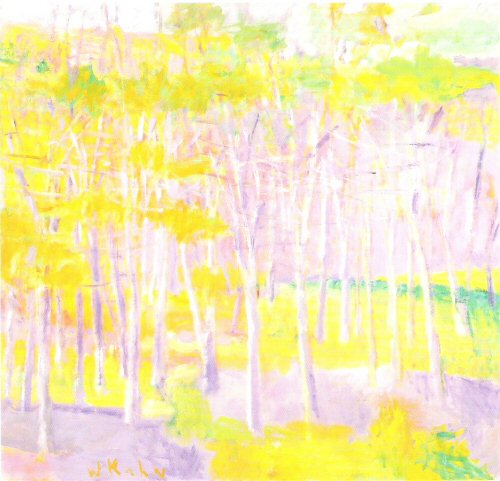 Wolf Kahn, Lilac -Colored Landscape , 1998..jpg