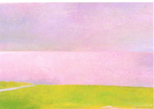 Wolf Kahn,  Pink Light on the Sea, 1999..jpg