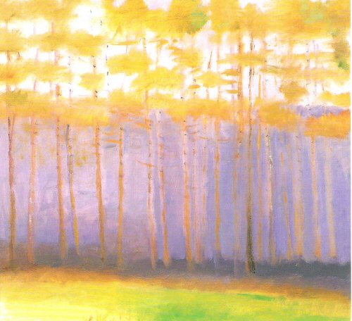 Wolf Kahn,  Thin Pine Plantation , 1998..jpg