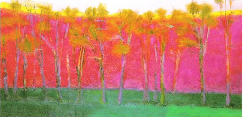 Wolf kahn, Slow Arc in a Landscape II , 1997..jpg