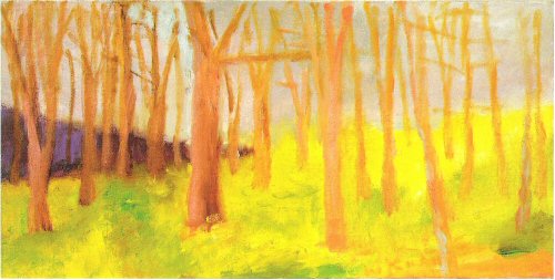 Wolf kahn, Trees on a Rise, 1999..jpg