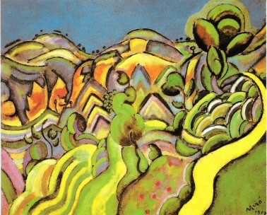 Joan Miro ,Ciurana, The path , 1917.jpg