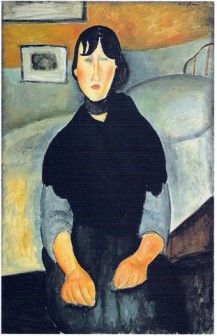 Young Woman of the People 1918 by Amedeo Modigliani