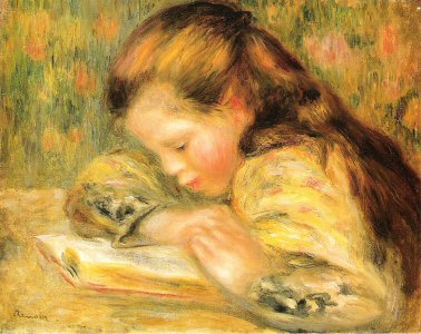 P.A. Renoir, Chil Reading, 1890..jpg