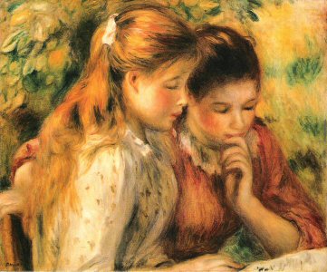 P.A. Renoir, Two Girls Reading, 1892..jpg