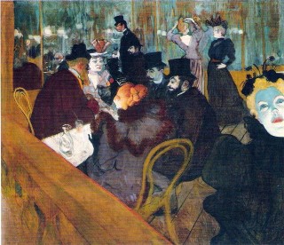 At the Moulin Rouge 1892-1895 by Henri de Toulouse-Lautrec