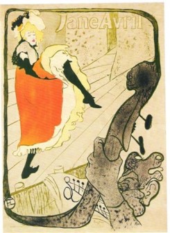 Jane Avril 1893 by Henri de Toulouse-Lautrec