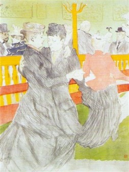 La Dance au Moulin Rouge 1897 by Henri de Toulouse-Lautrec