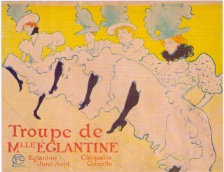 Mademoiselle Eglantine's Troupe 1896 by Henri de Toulouse-Lautrec