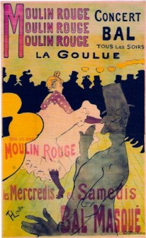 Moulin Rouge la Goulue 1891 by Henri de Toulouse-Lautrec