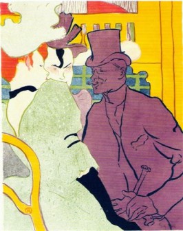 The Englishman at the Moulin Rouge 1892 by Henri de Toulouse-Lautrec