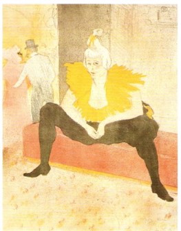 The Seated Clowness 1896 by Henri de Toulouse-Lautrec