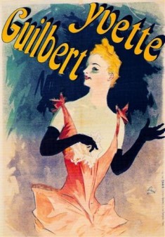 Yvette Guilbert au Concert Parisien 1891 by Henri de Toulouse- Lautrec