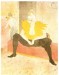 The Seated Clowness 1896 by Henri de Toulouse-Lautrec