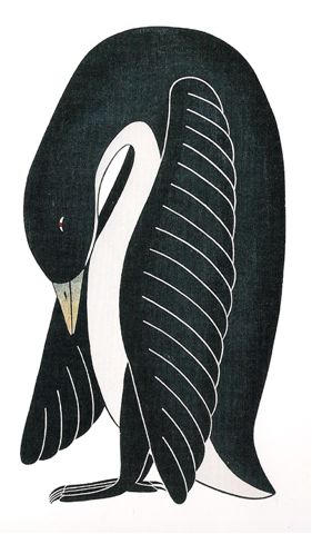 Young Goose Preening by Kavavaow Mannomee