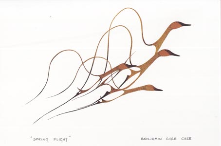 Benjamin Chee Chee- Spring Flight , special print  20 x 20 ,.jpg