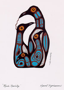Norval Morisseau - Bird Family . ( 1 star ).jpg