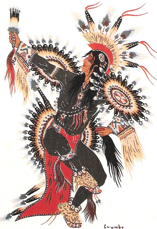 Scalp Dancer, 1945. Woody Crumbo..jpg