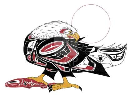 Eagle and Salmon 
