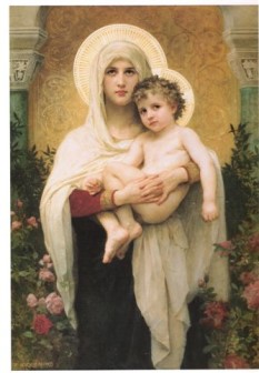 The Madonna of the Roses 1903 by Adophe William Bouguereau