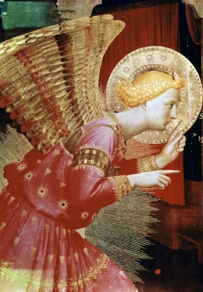 Angel of The Annunciation - Detail 